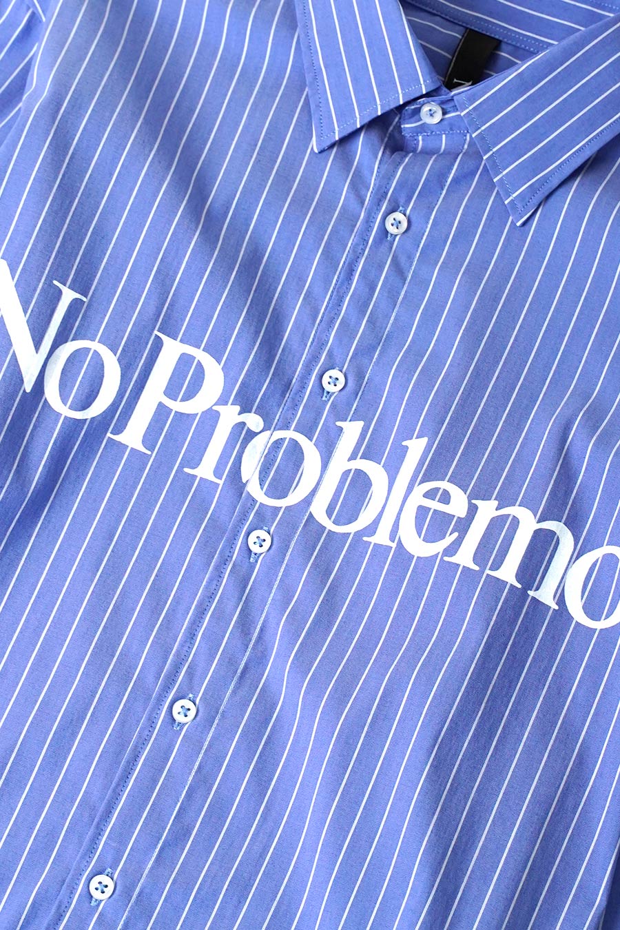 NO PROBLEMO - CHEMISE EN POPELINE À MANCHES LONGUES BLEU - LE LABO STORE