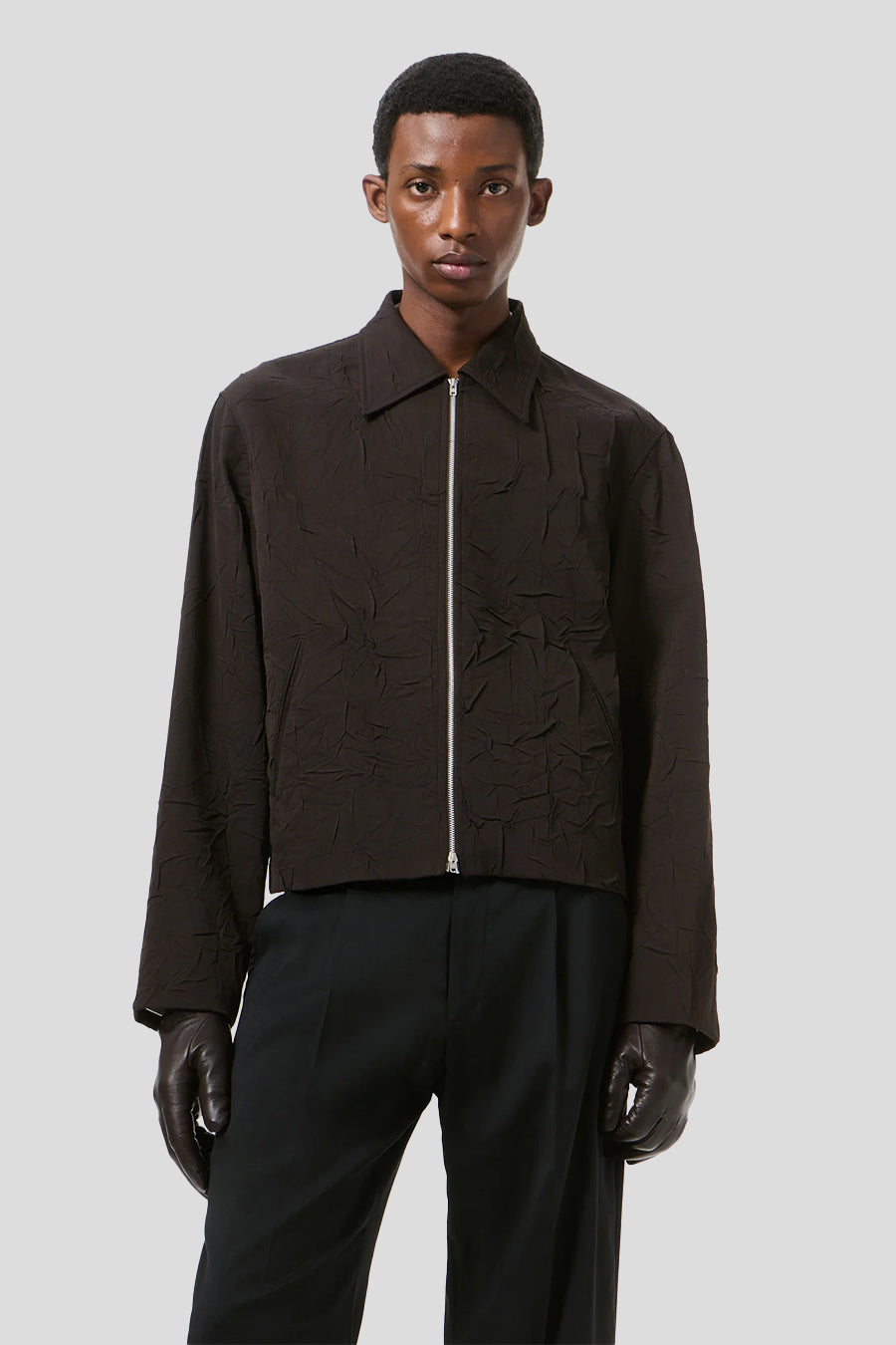 Our Legacy - VESTE MINI JACKET MARRON FONCÉ - LE LABO STORE