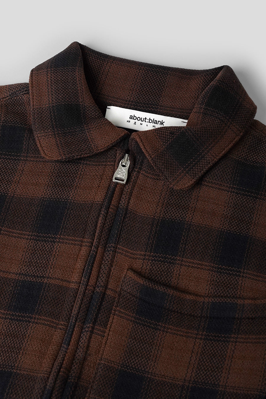about:blank - CHEMISE PLAID ZIPPED MARRON - LE LABO STORE