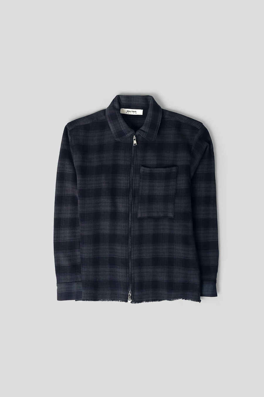about:blank - CHEMISE PLAID ZIPPED NOIRE - LE LABO STORE