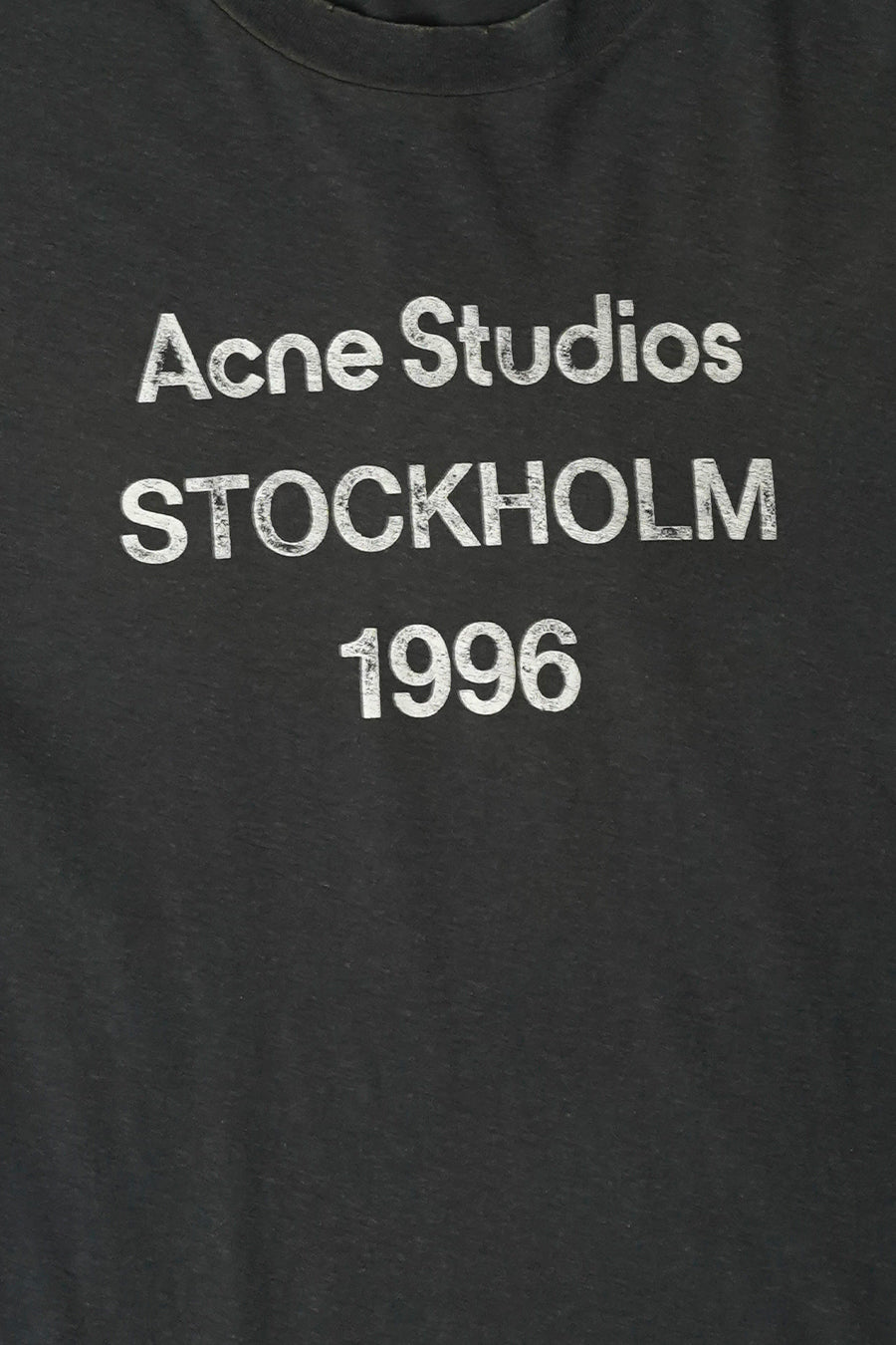 ACNE STUDIOS - FADED BLACK LOGO T-SHIRT - LE LABO STORE
