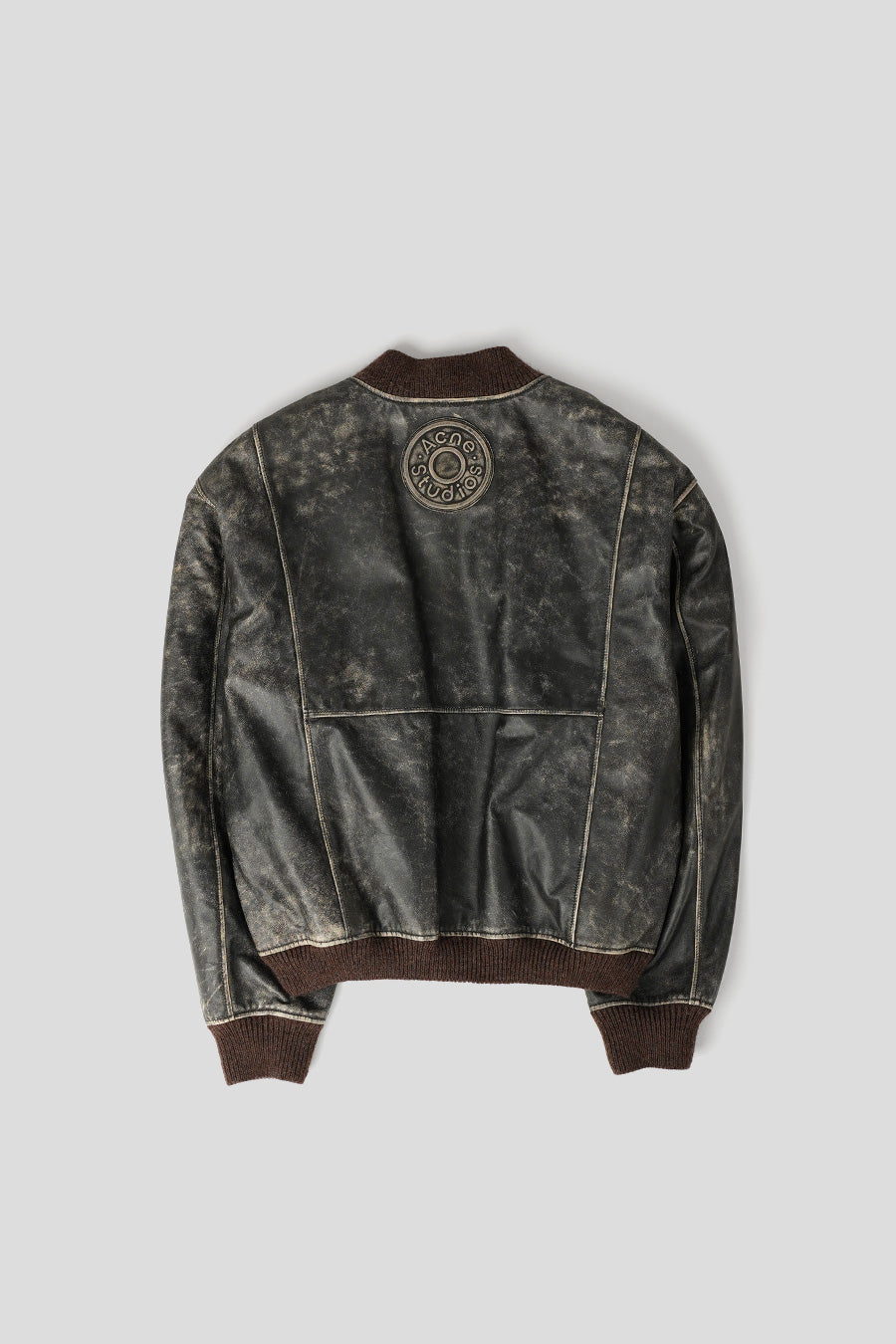 ACNE STUDIOS - BLOUSON BOMBER EN CUIR NOIR - LE LABO STORE