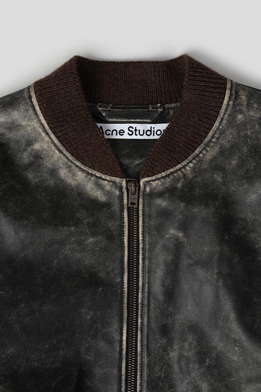 ACNE STUDIOS - BLOUSON BOMBER EN CUIR NOIR - LE LABO STORE