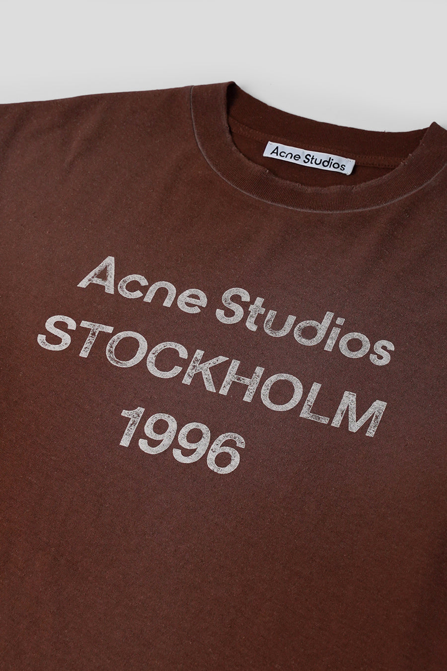 ACNE STUDIOS - T-SHIRT LOGO MARRON CHOCOLAT - LE LABO STORE