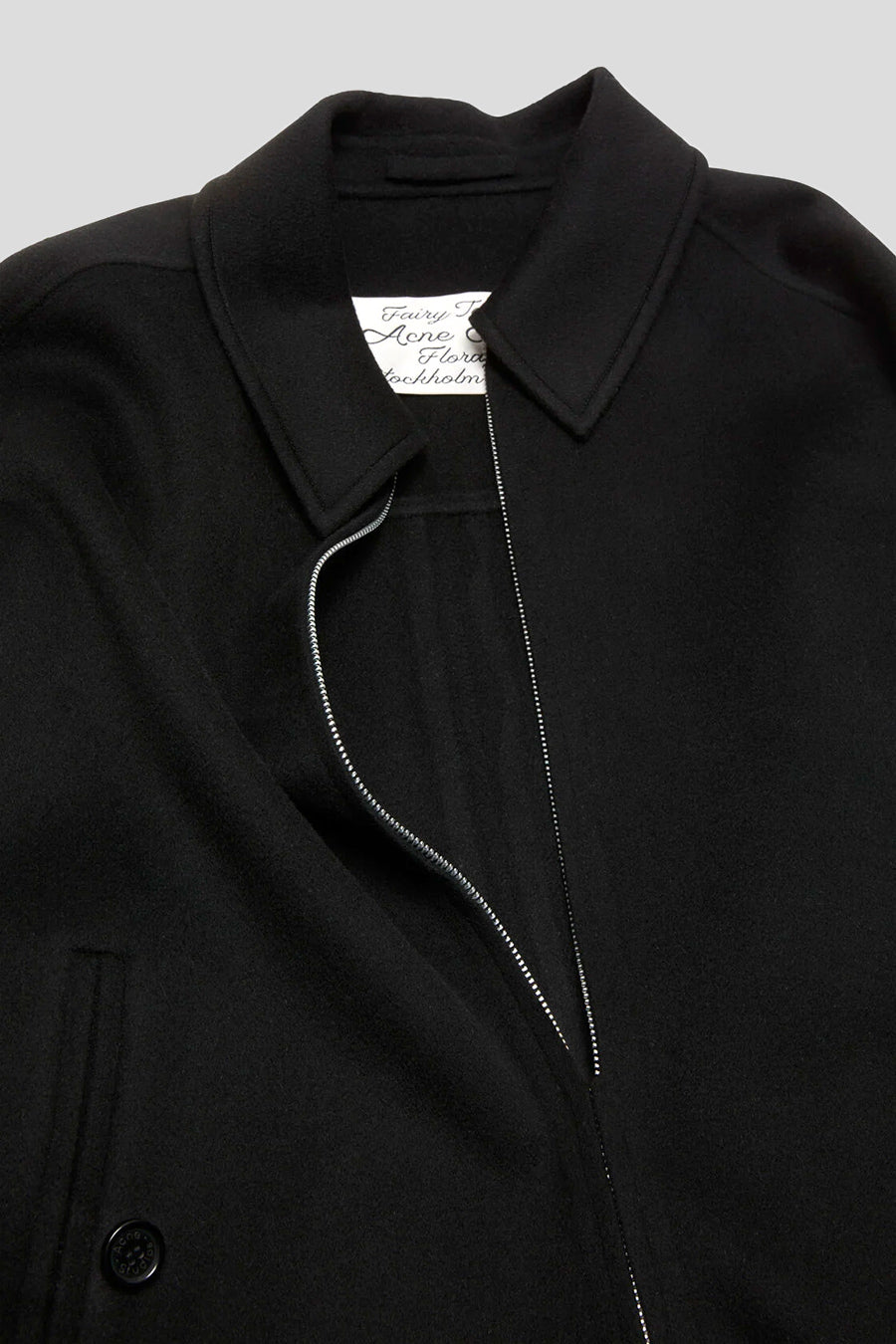 ACNE STUDIOS - BLACK CASHMERE JACKET - LE LABO STORE