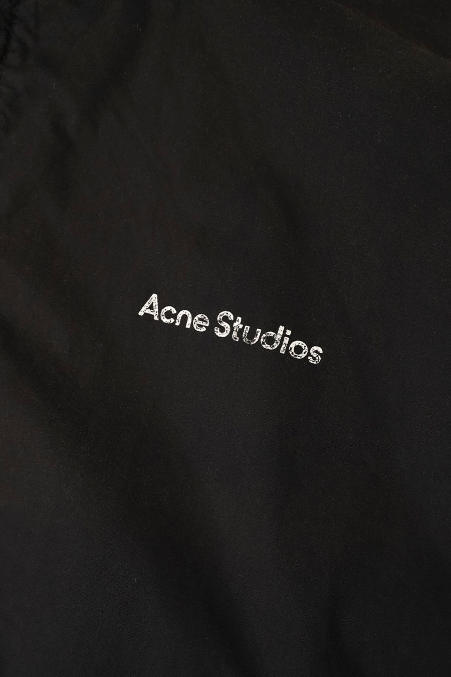 ACNE STUDIOS - VESTE LOGO ZIPPER NOIRE - LE LABO STORE