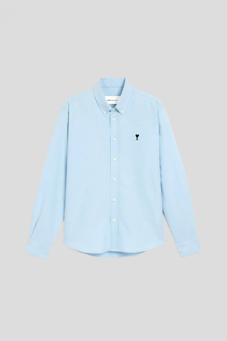 AMI PARIS - CHEMISE CONTRASTED ADC BUTTON DOWN COLLAR CLASSIC FIT BLEU CIEL - LE LABO STORE