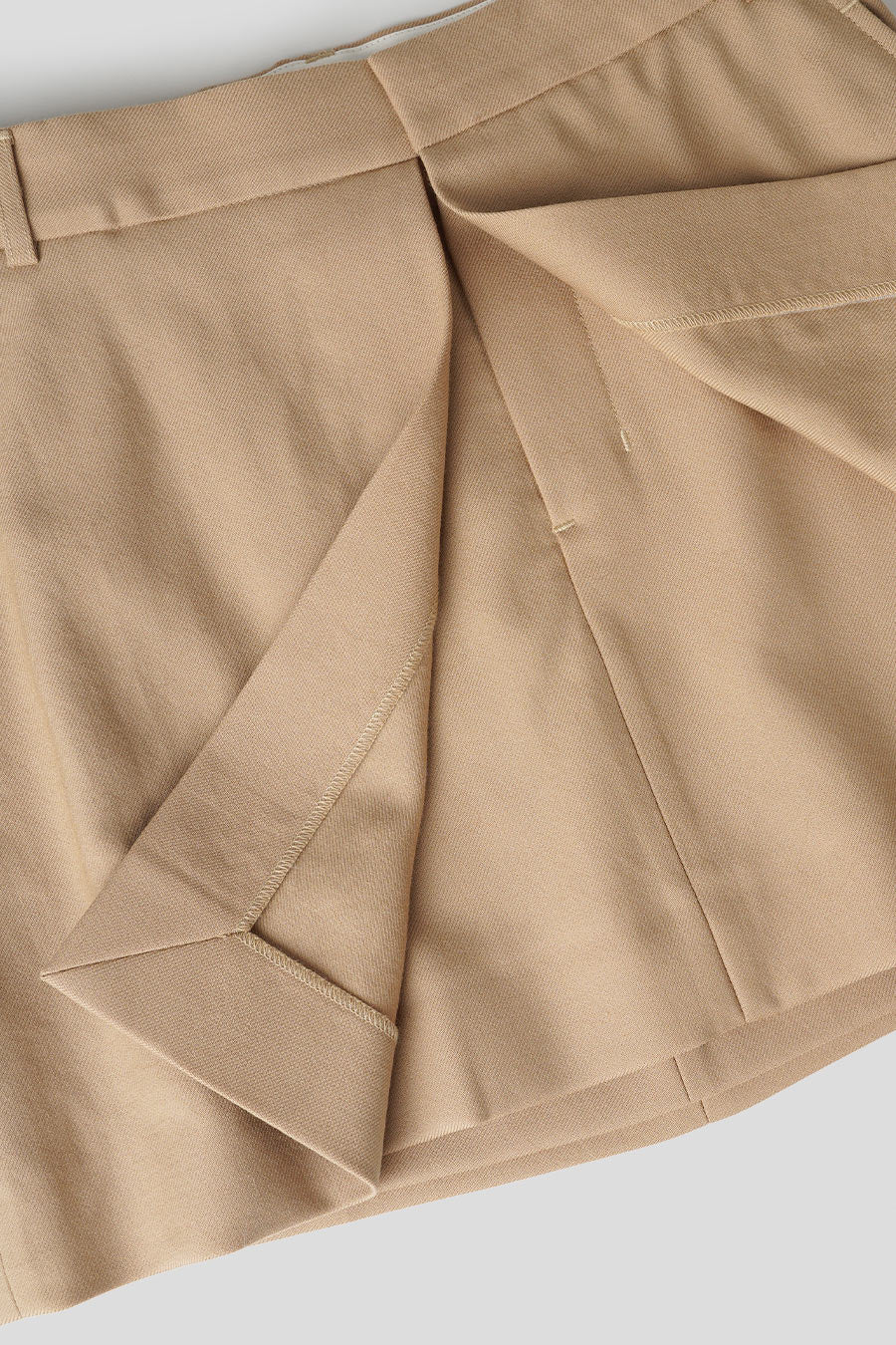 AMI PARIS - SAND MINI DOUBLE SKIRT - LE LABO STORE