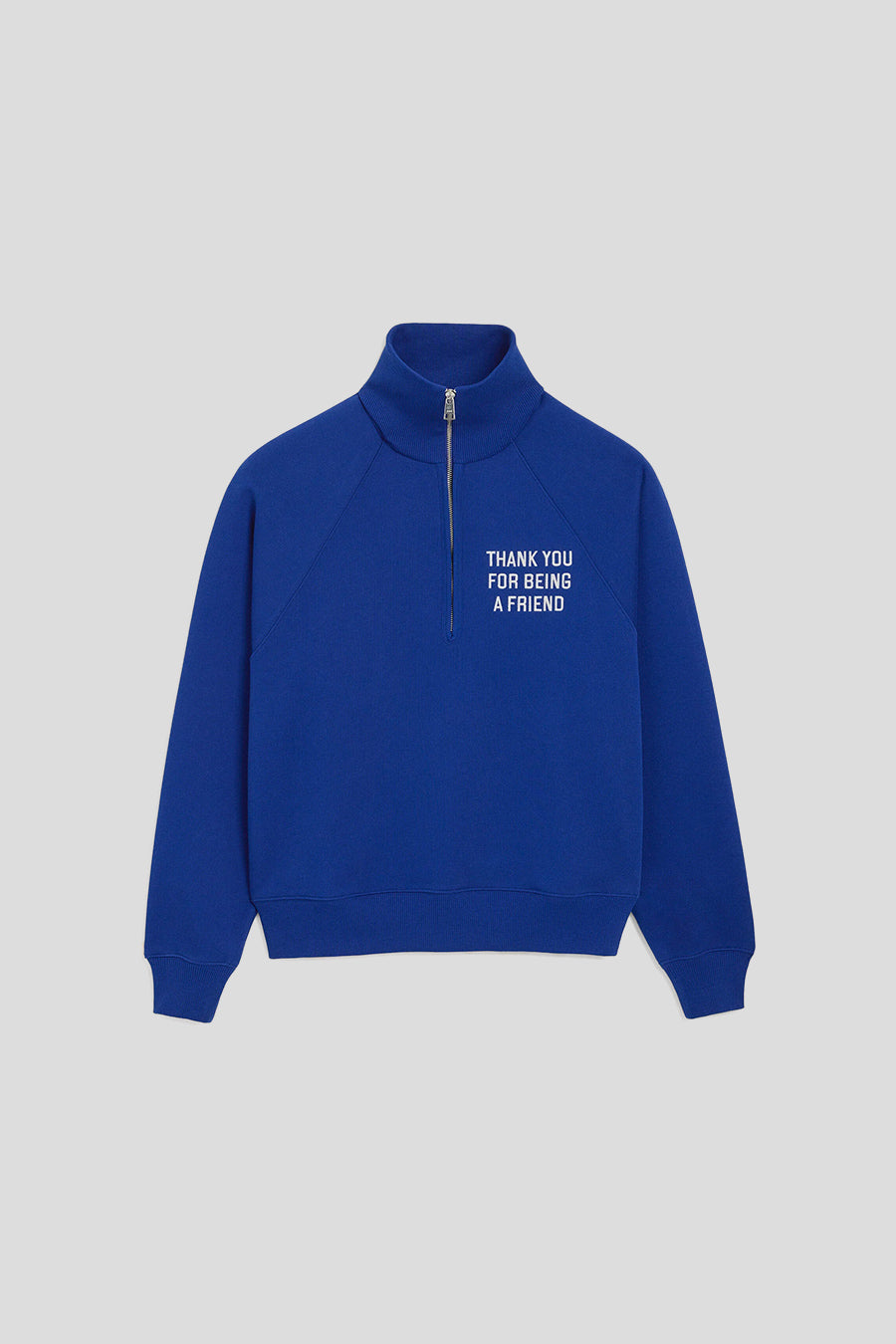 AMI PARIS - PULL ZIPPED THANK YOU FOR BEING A FRIEND BLEU - LE LABO STORE