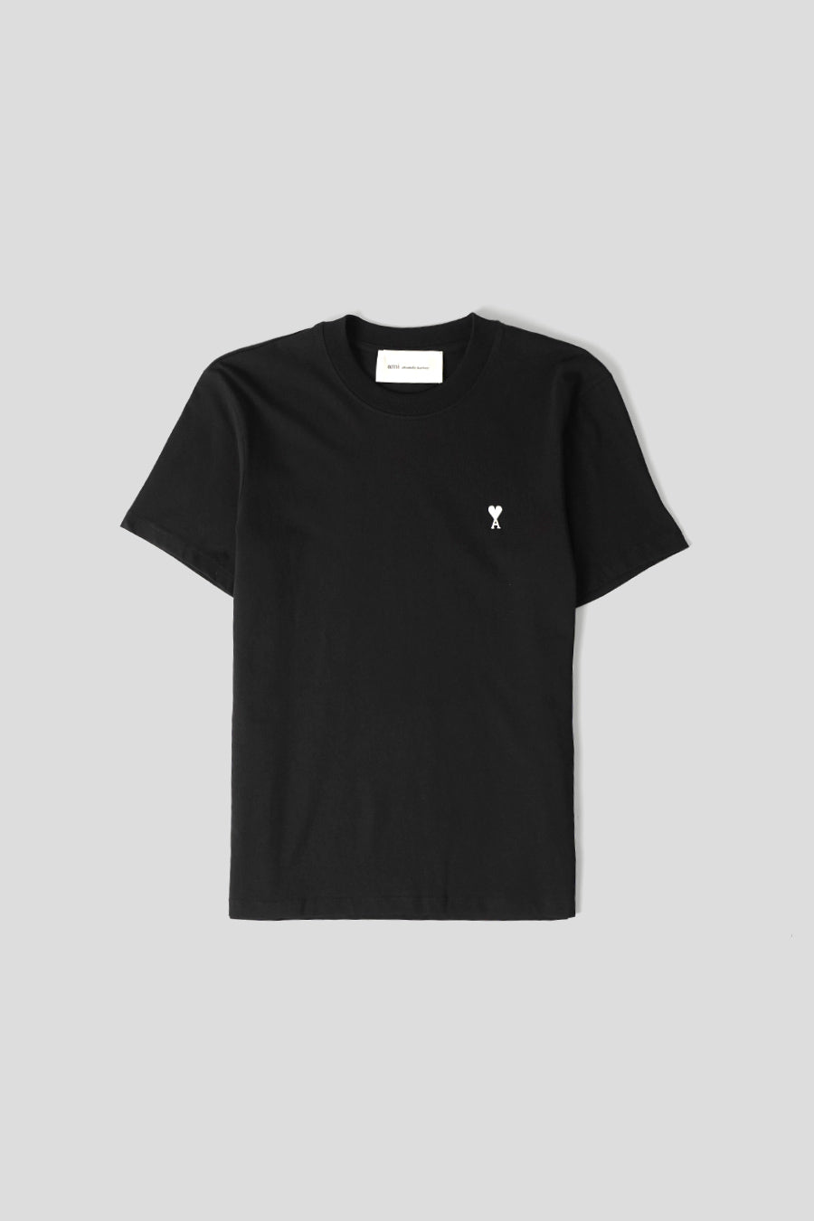 AMI PARIS - T-SHIRT CONTRASTED AMI DE COEUR NOIR ET BLANC CREME - LE LABO STORE