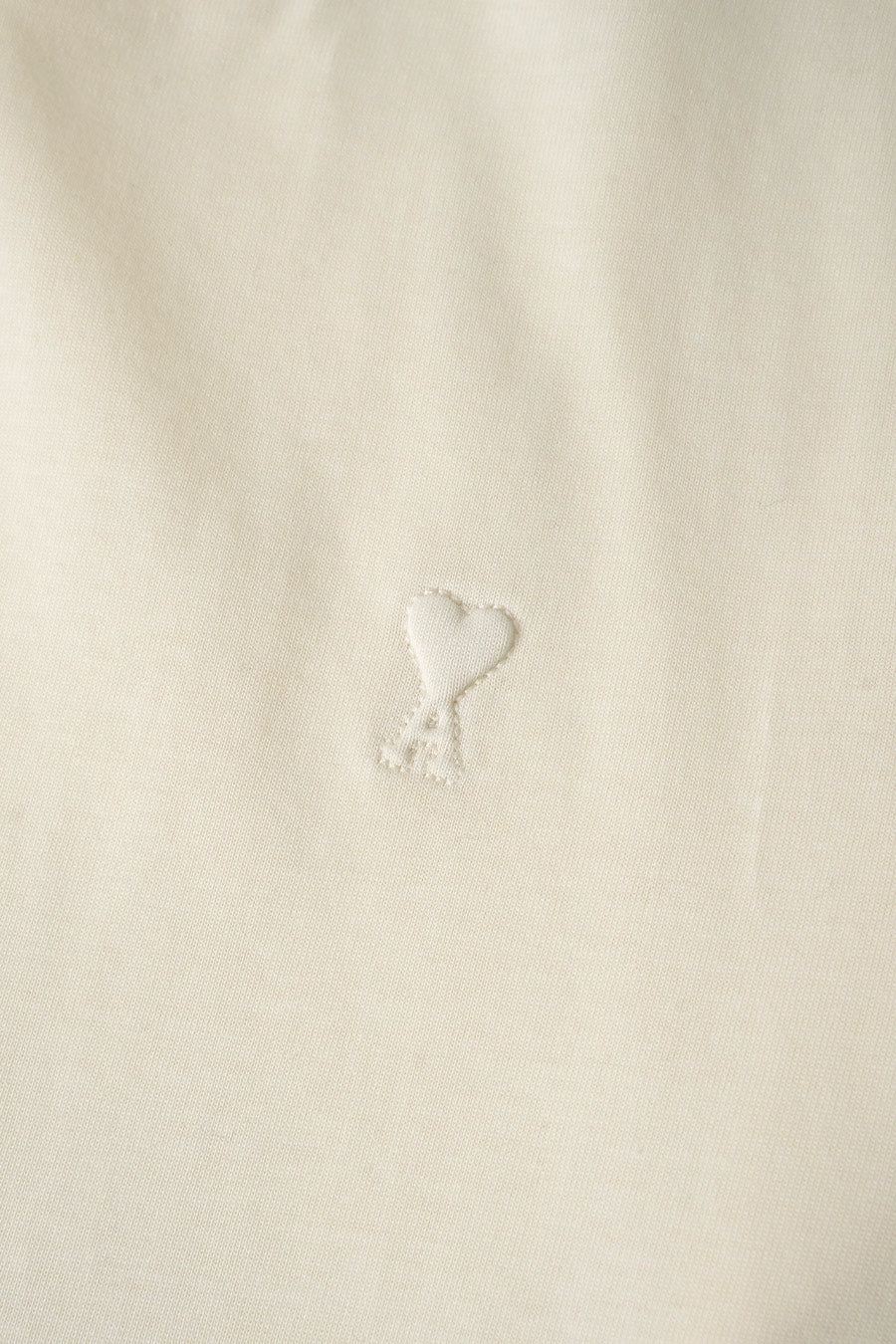 AMI PARIS - T-SHIRT SMALL ADC EMBOSSED BLANC CREME - LE LABO STORE