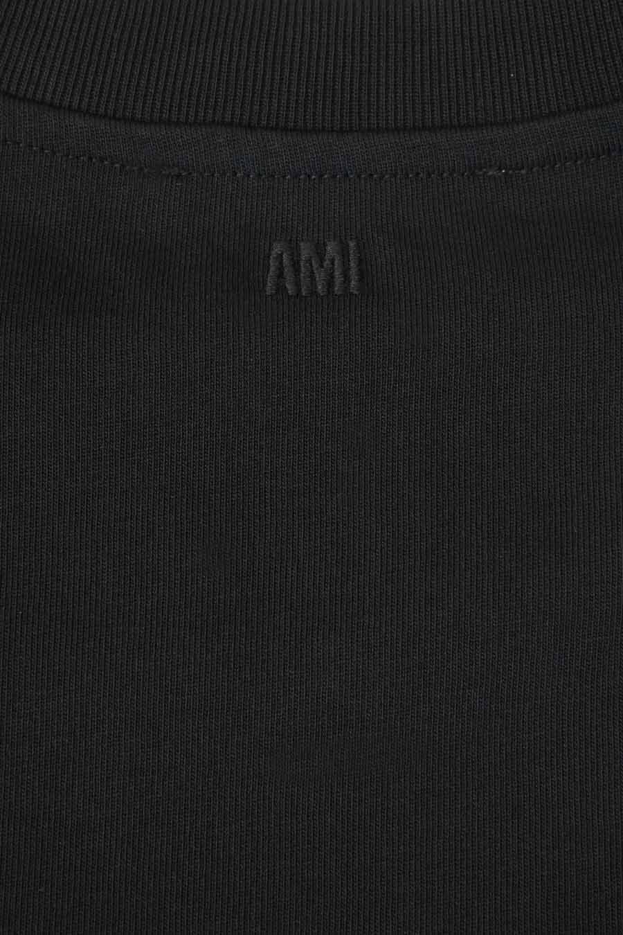 AMI PARIS - BLACK PATCH AMI DE COEUR T-SHIRT  - LE LABO STORE