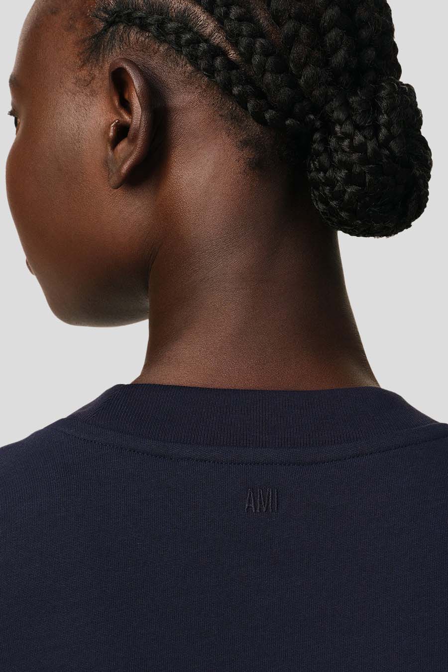 AMI PARIS - NAVY PATCH T-SHIRT - LE LABO STORE