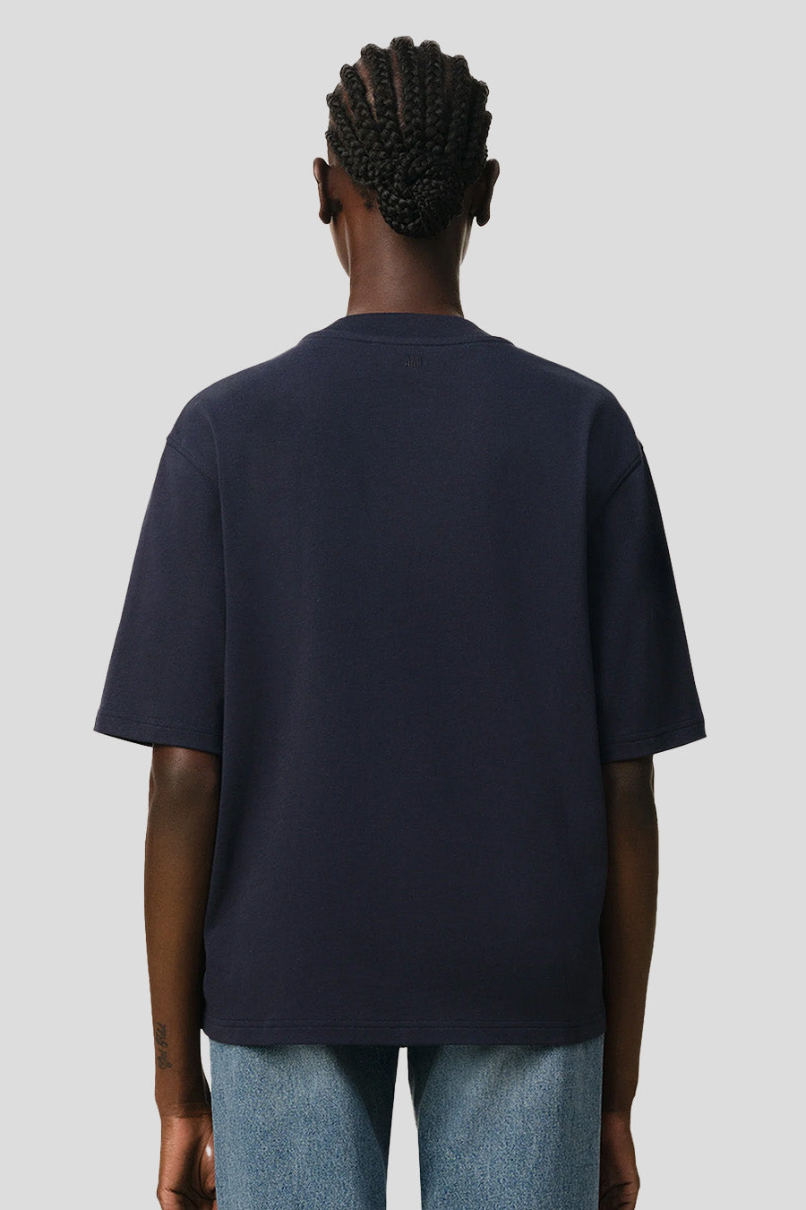 AMI PARIS - NAVY PATCH T-SHIRT - LE LABO STORE