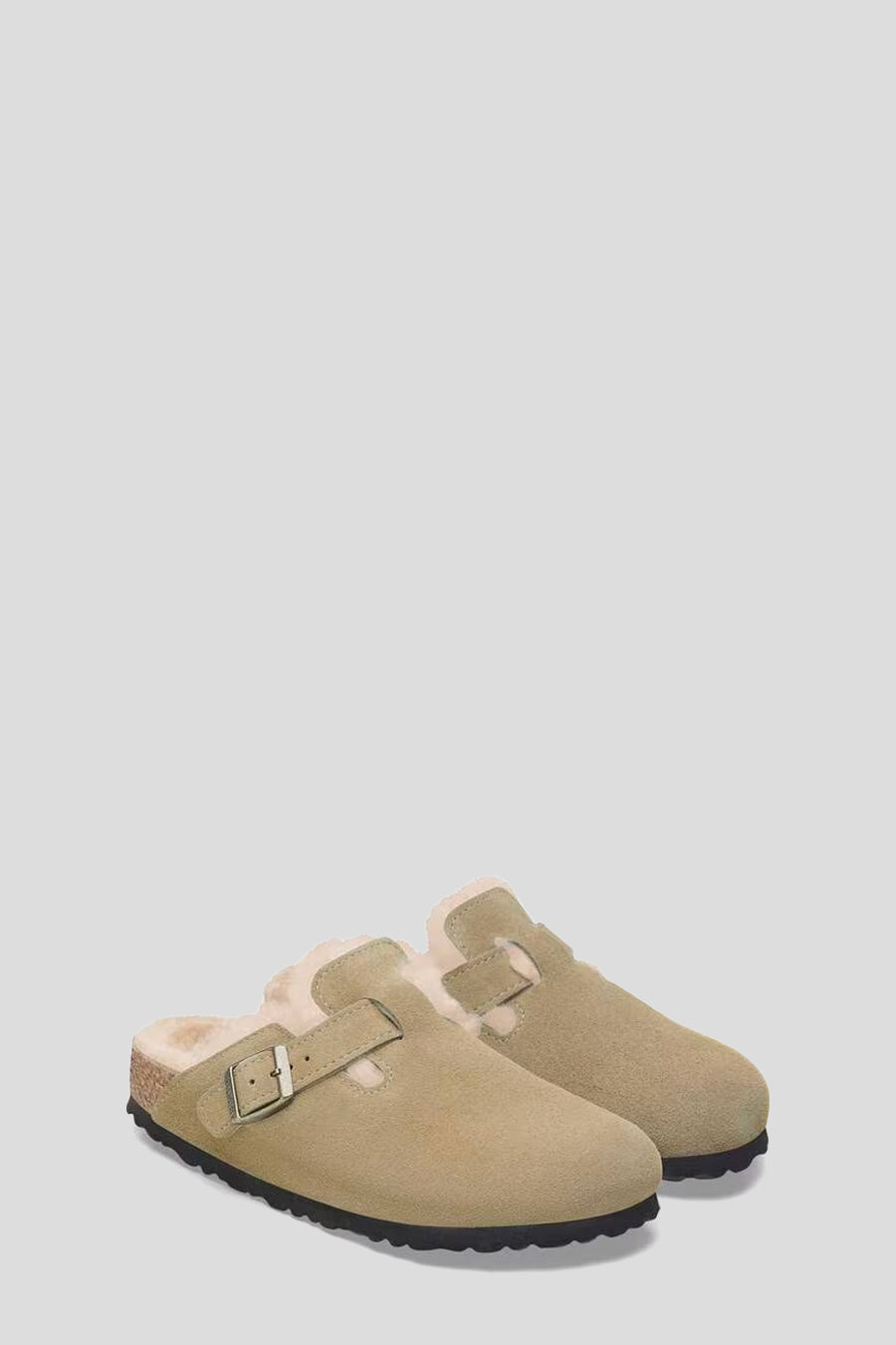 BIRKENSTOCK - MULES BOSTON VL SHEARLING TAUPE - LE LABO STORE
