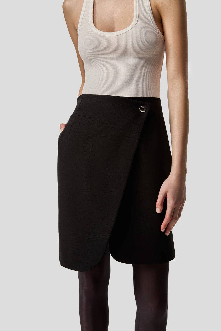 Coperni - BLACK WRAPAROUND SKIRT  - LE LABO STORE