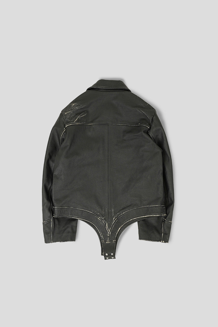 Coperni - BLACK LEATHER BODY JACKET  - LE LABO STORE