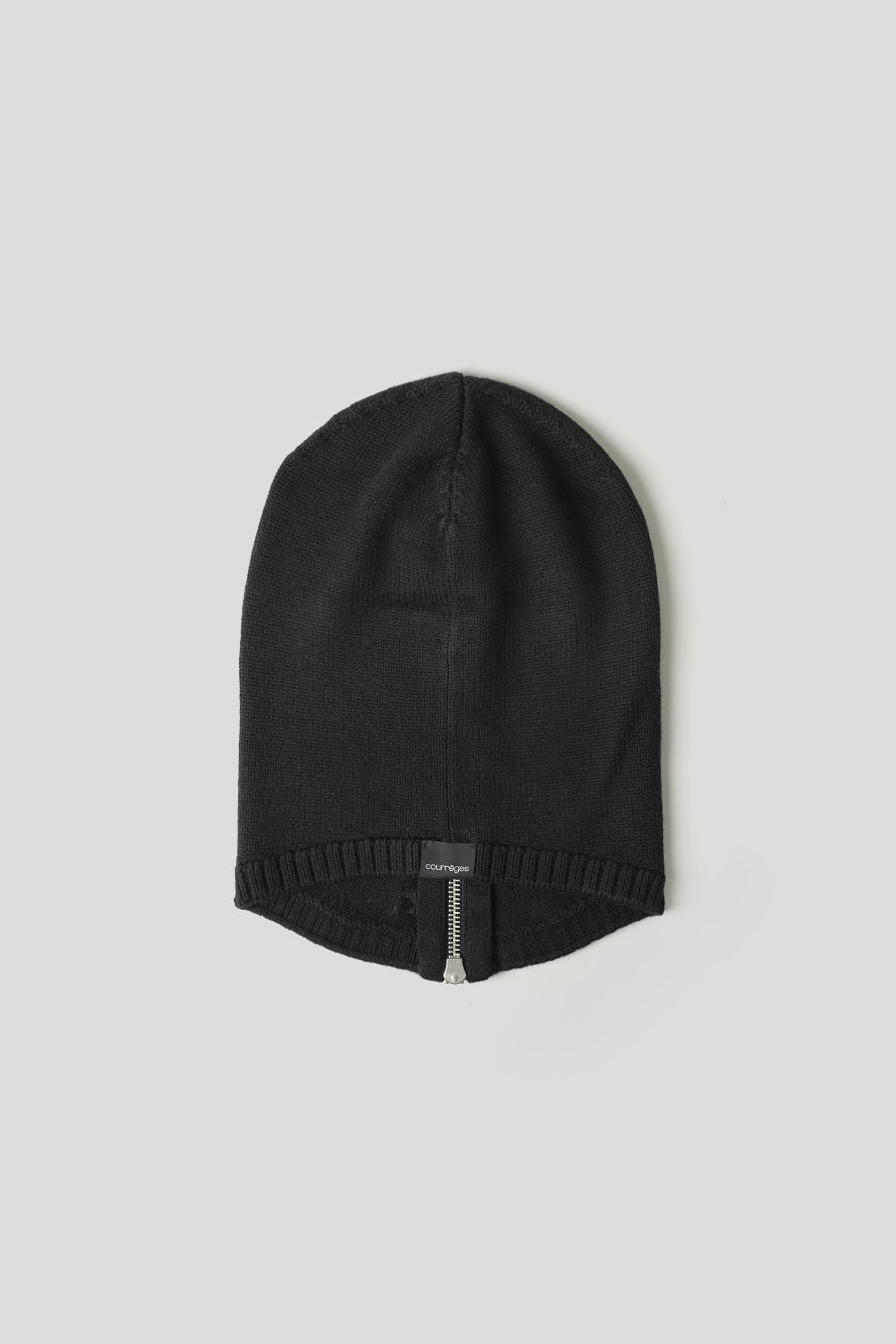 COURRÈGES - BLACK ZIPPED WOOL BALACLAVA - LE LABO STORE