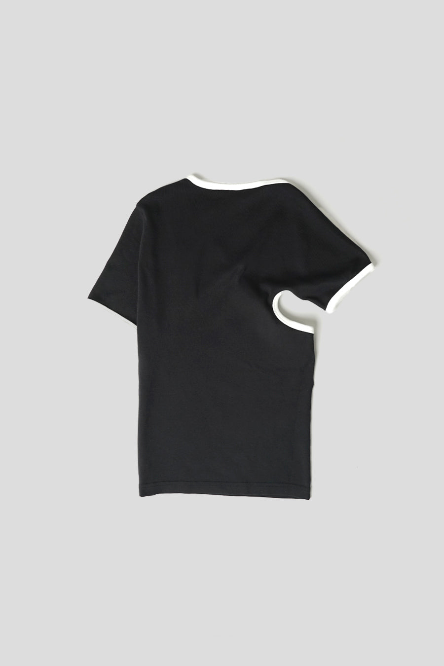 COURRÈGES - T-SHIRT CONTRAST SLASH NOIR - LE LABO STORE