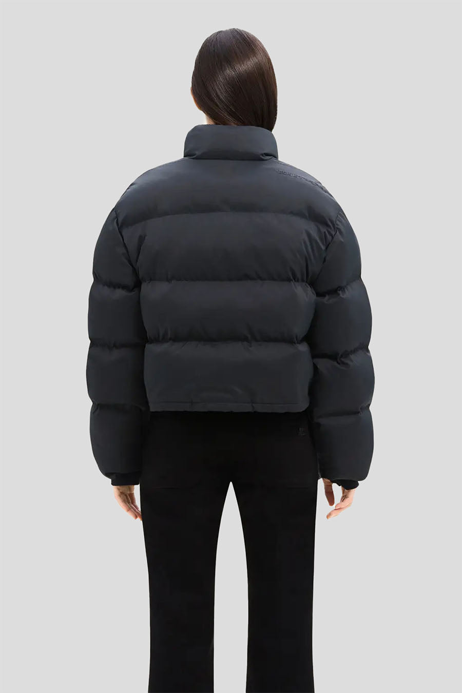 COURRÈGES - DOUDOUNE COURTE EN NYLON NOIRE - LE LABO STORE