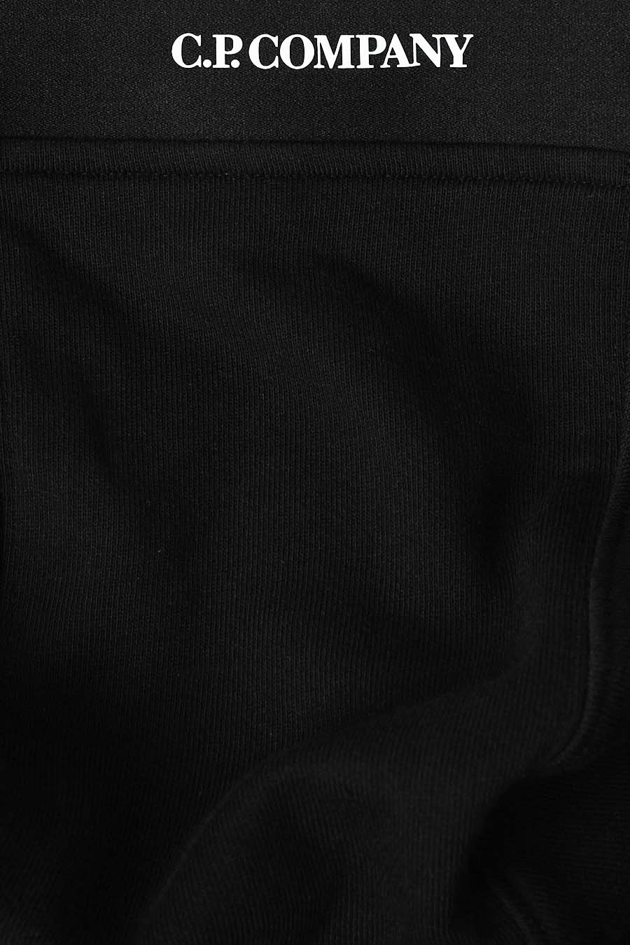 CP COMPANY - HOODIE DIAGONAL RAISED FLEECE NOIR - LE LABO STORE