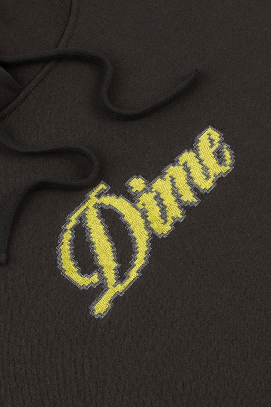 Dime - VINTAGE BLACK CURSIVE PIXEL HOODIE - LE LABO STORE