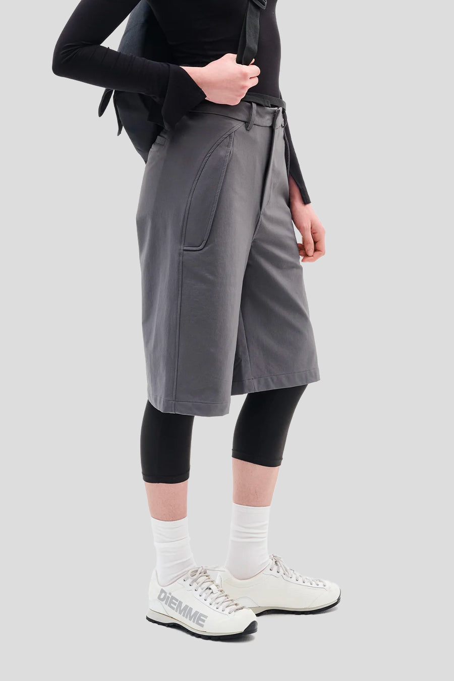 HIKING PATROL - DARK GREY LIGHT SOFT SHELL SHORTS - LE LABO STORE