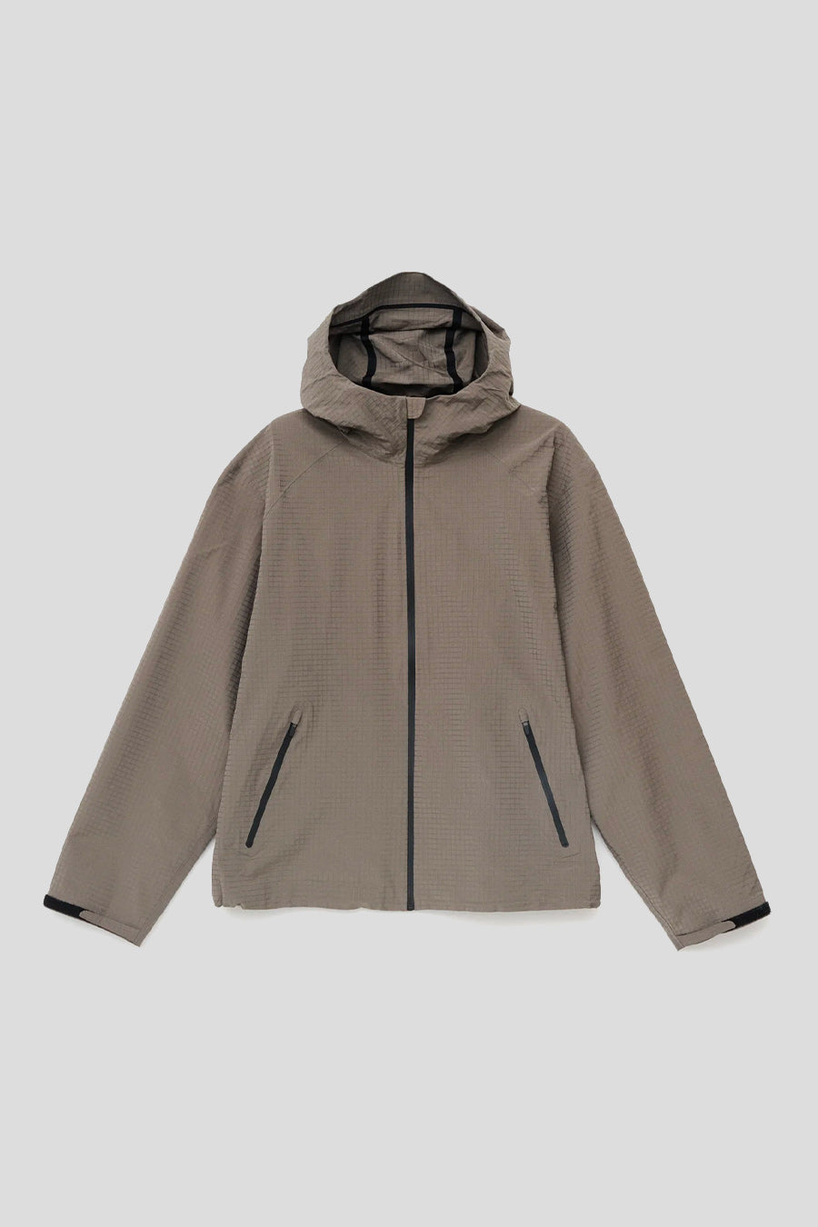 HIKING PATROL - VESTE À CAPUCHE TEXTURÉE WAYPOINT DARK TAUPE - LE LABO STORE