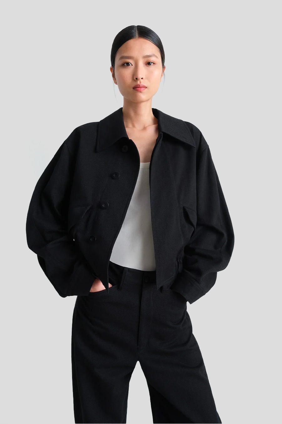 LEMAIRE - BLOUSON COURT NOIR - LE LABO STORE