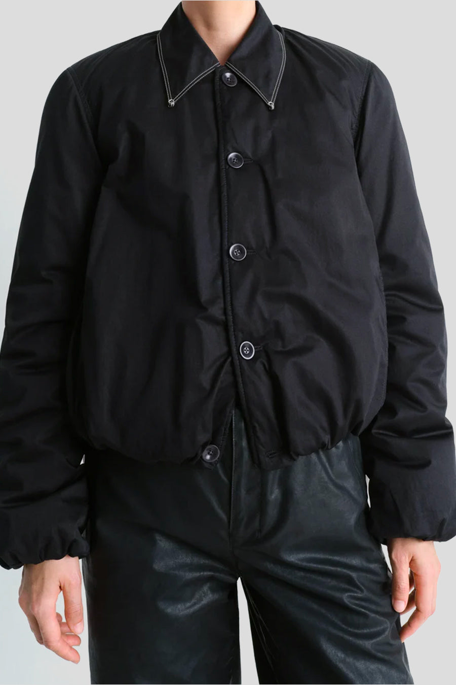 LEMAIRE - BLACK WADDED JACKET  - LE LABO STORE