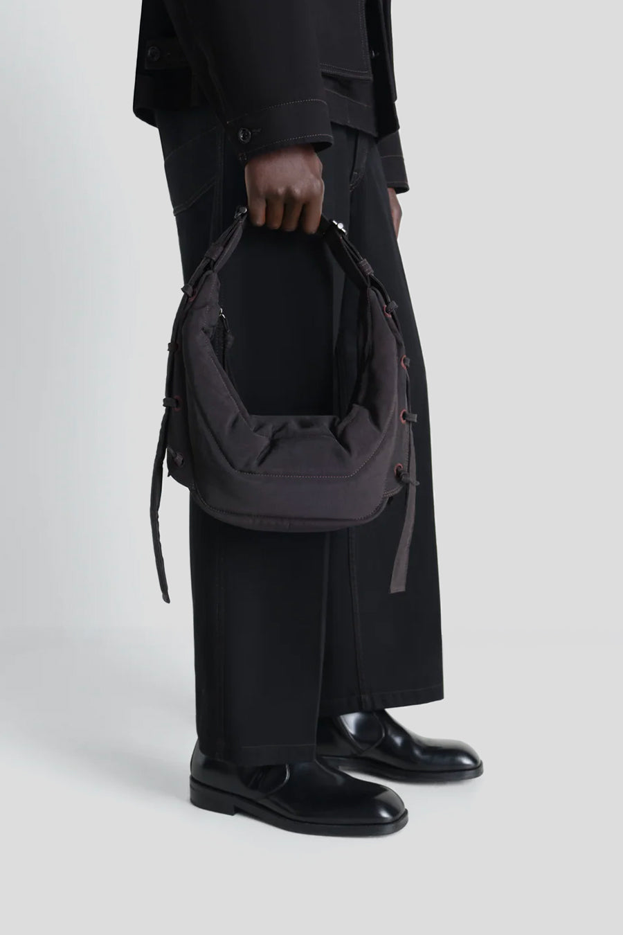 LEMAIRE - SAC SMALL SOFT GAME CHOCOLAT FONCÉ - LE LABO STORE