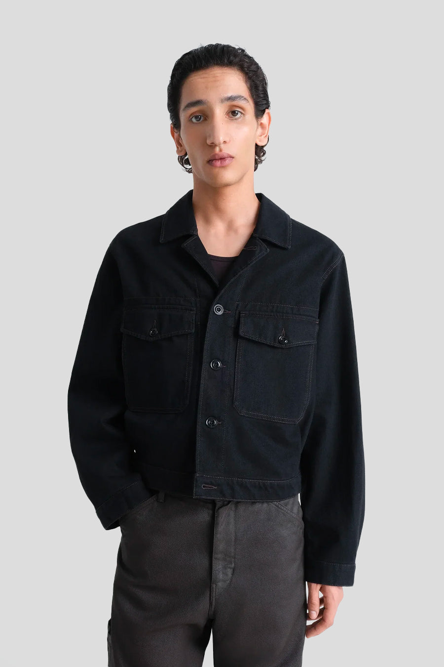 LEMAIRE - VESTE TRUCKER NOIRE - LE LABO STORE