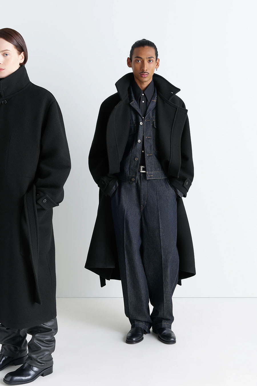 LEMAIRE - MANTEAU WRAP NOIR - LE LABO STORE