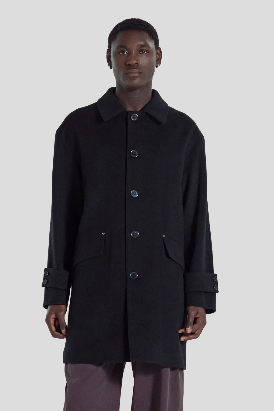 MACKINTOSH - MANTEAU DUNKELD RUBBERISED 3/4 NOIR - LE LABO STORE