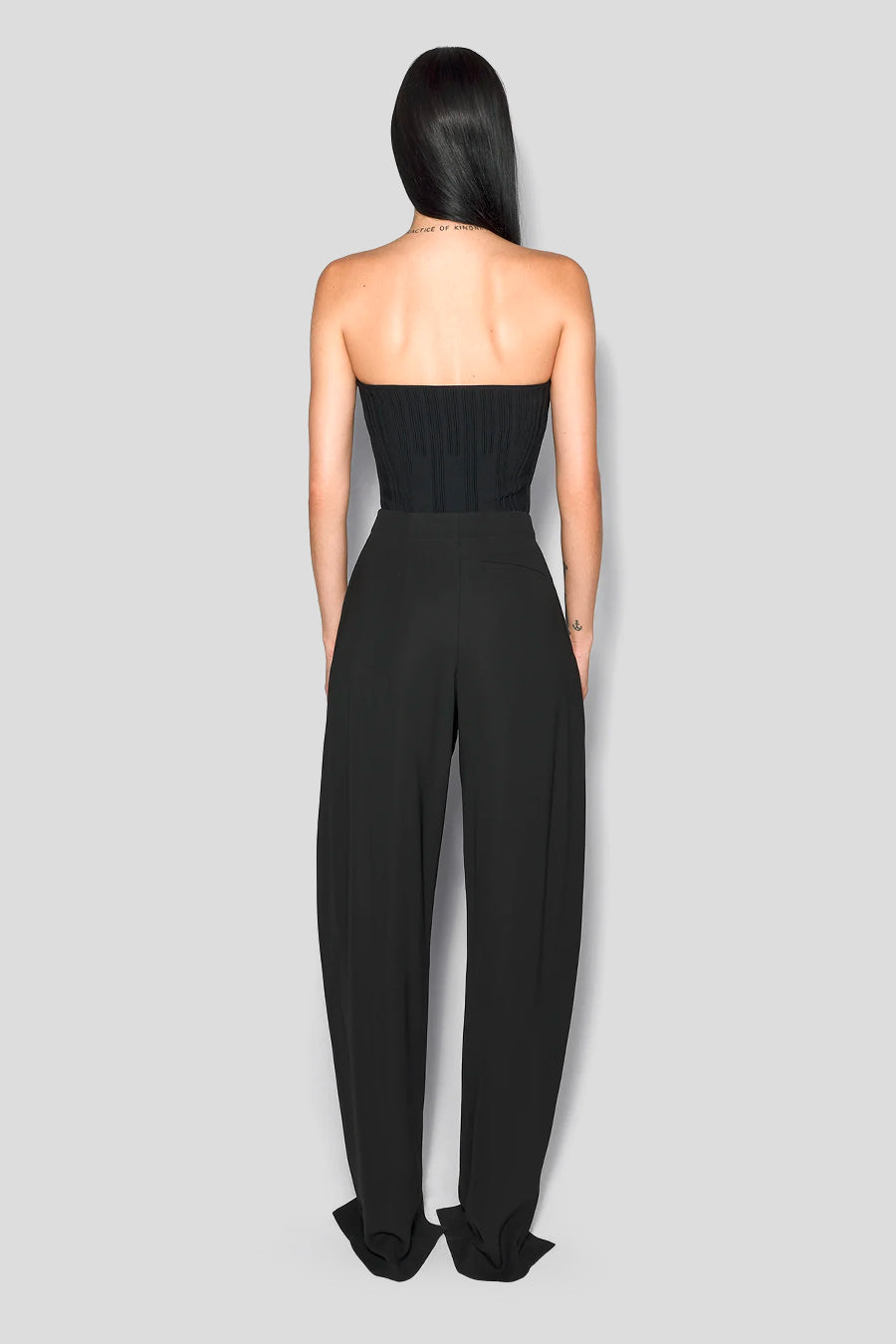 MUGLER - BLACK BONING DETAIL KNIT BUSTIER - LE LABO STORE
