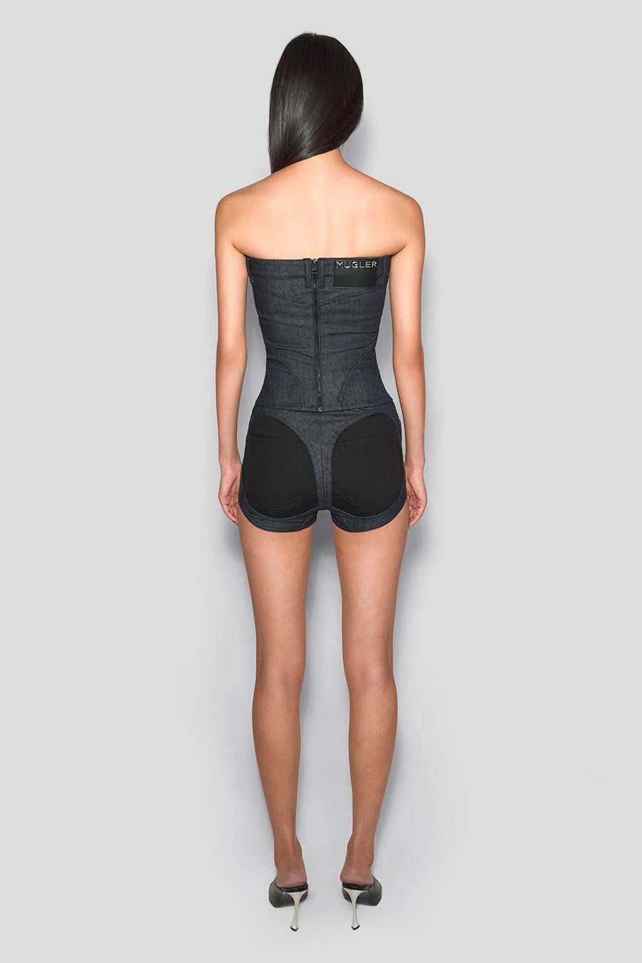 MUGLER - BUSTIER SPIRAL RAW BLUE DENIM - LE LABO STORE