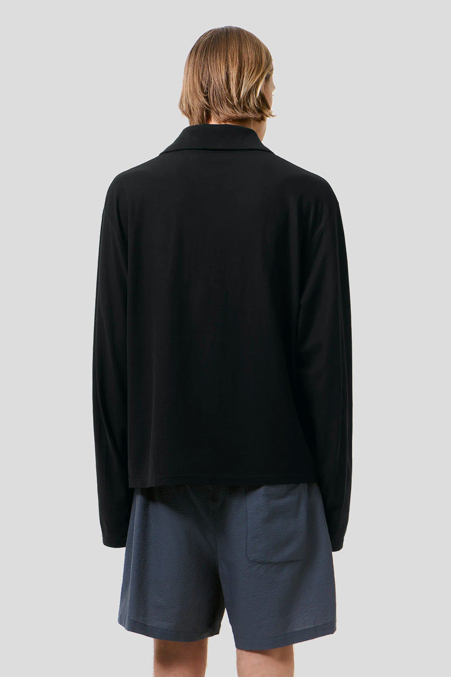 Our Legacy - POLO MANCHES LONGUES RUGBY NOIR - LE LABO STORE