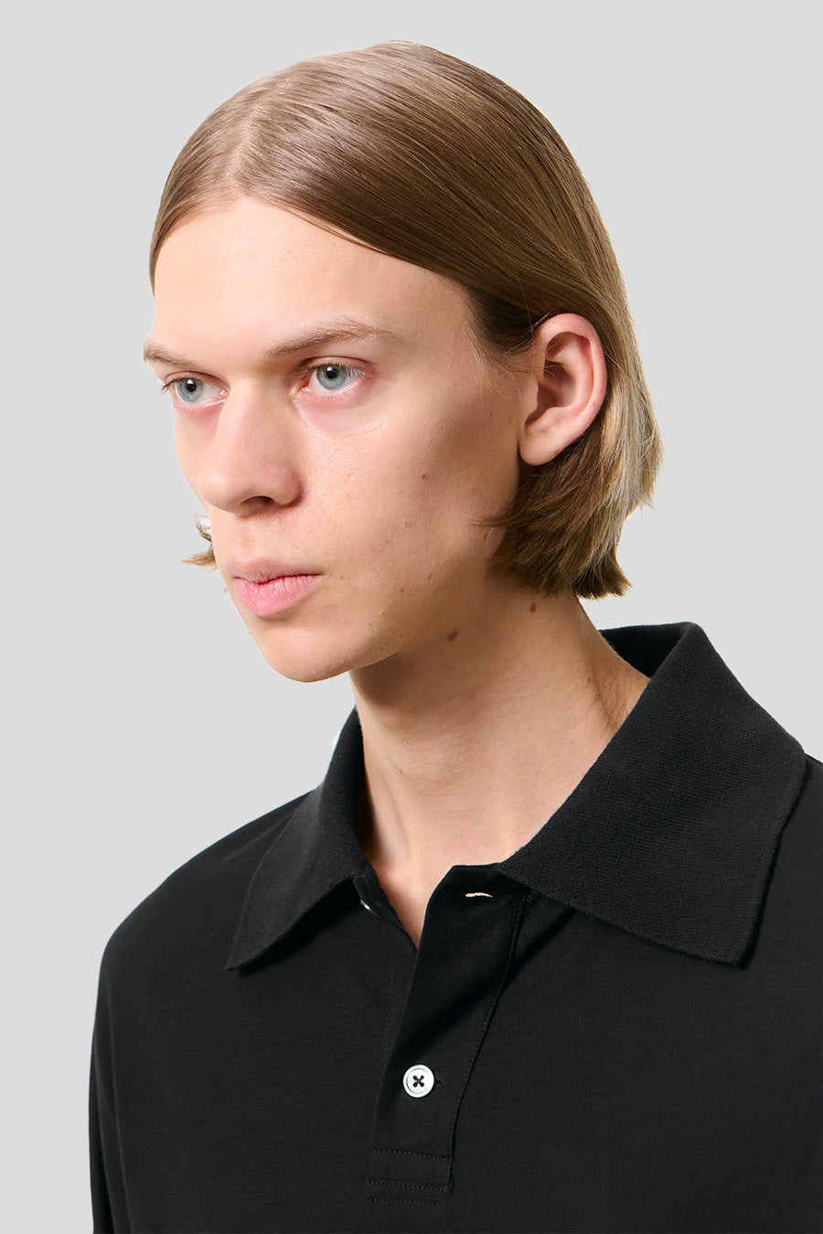 Our Legacy - POLO MANCHES LONGUES RUGBY NOIR - LE LABO STORE