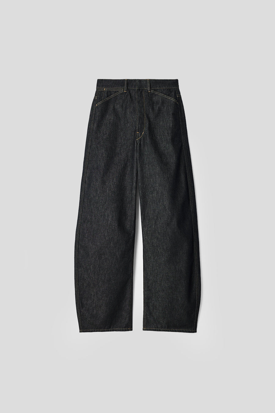 LEMAIRE - PANTALON HIGH WAISTED CURVED GRIS FONCÉ - LE LABO STORE