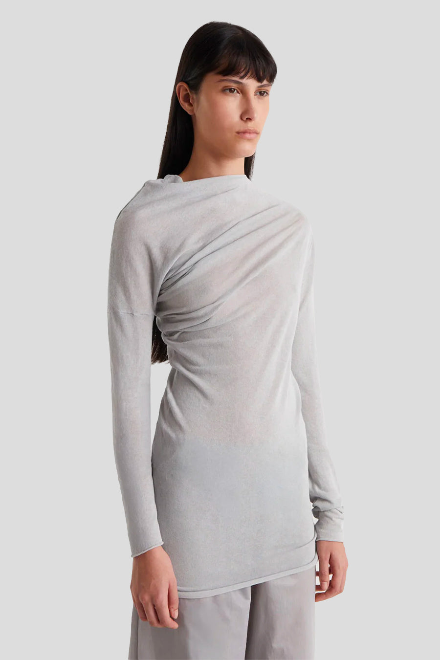 PALOMA WOOL - HAUT MANCHES LONGUES JOJO GRIS - LE LABO STORE