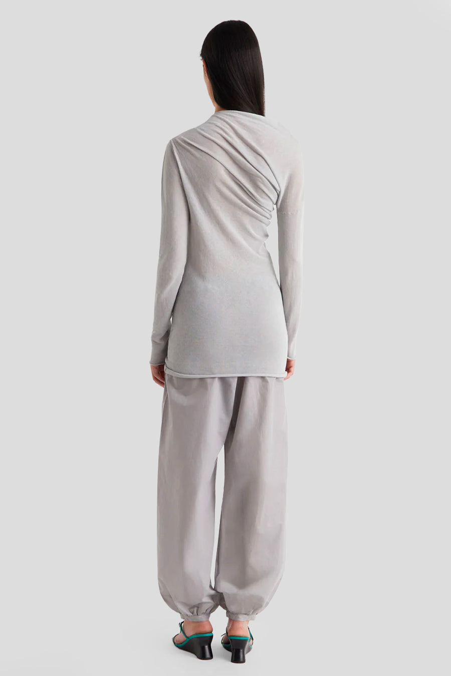 PALOMA WOOL - HAUT MANCHES LONGUES JOJO GRIS - LE LABO STORE