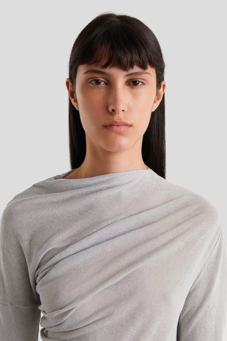 PALOMA WOOL - HAUT MANCHES LONGUES JOJO GRIS - LE LABO STORE