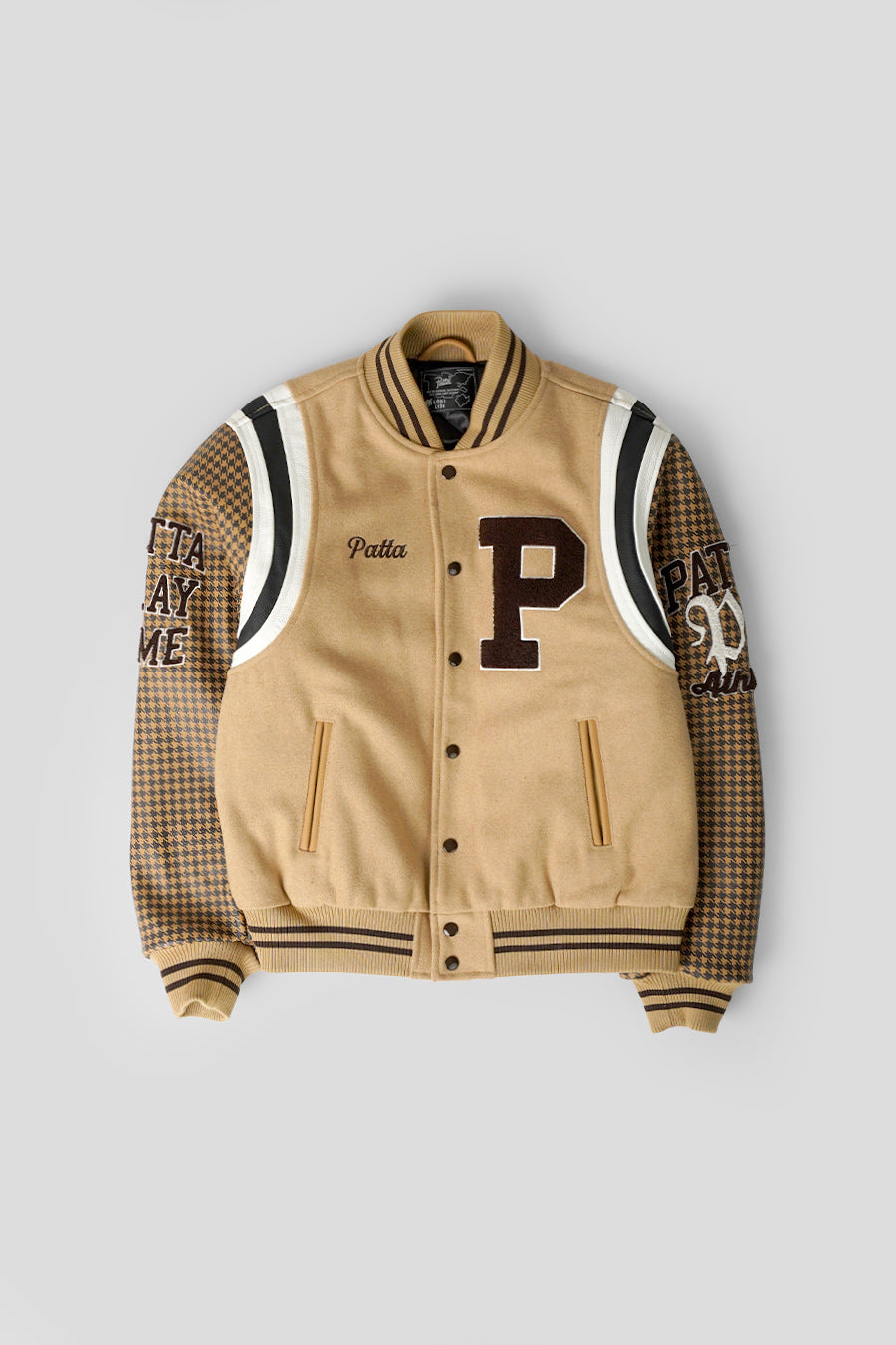 Patta - VESTE UNIVERSITAIRE ATHLETIC P BEIGE - LE LABO STORE
