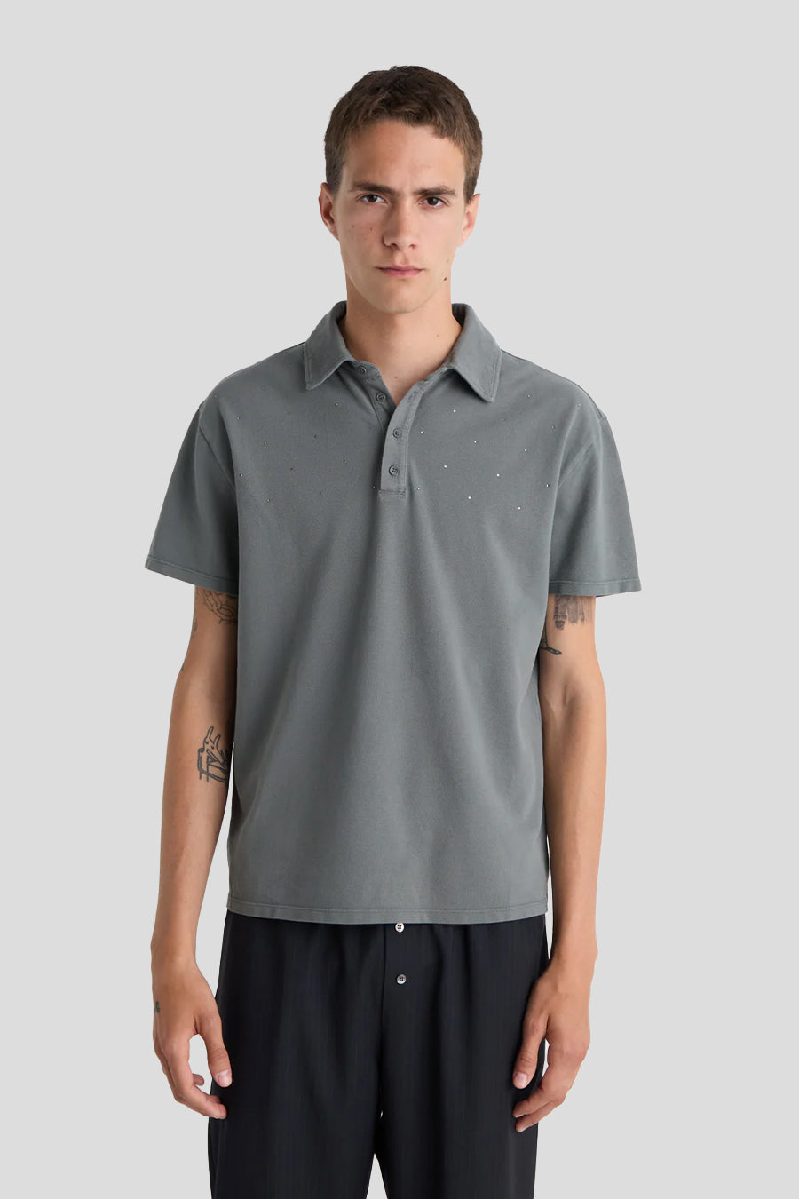 PALOMA WOOL - POLO STRIP KHAKI CLAIR - LE LABO STORE