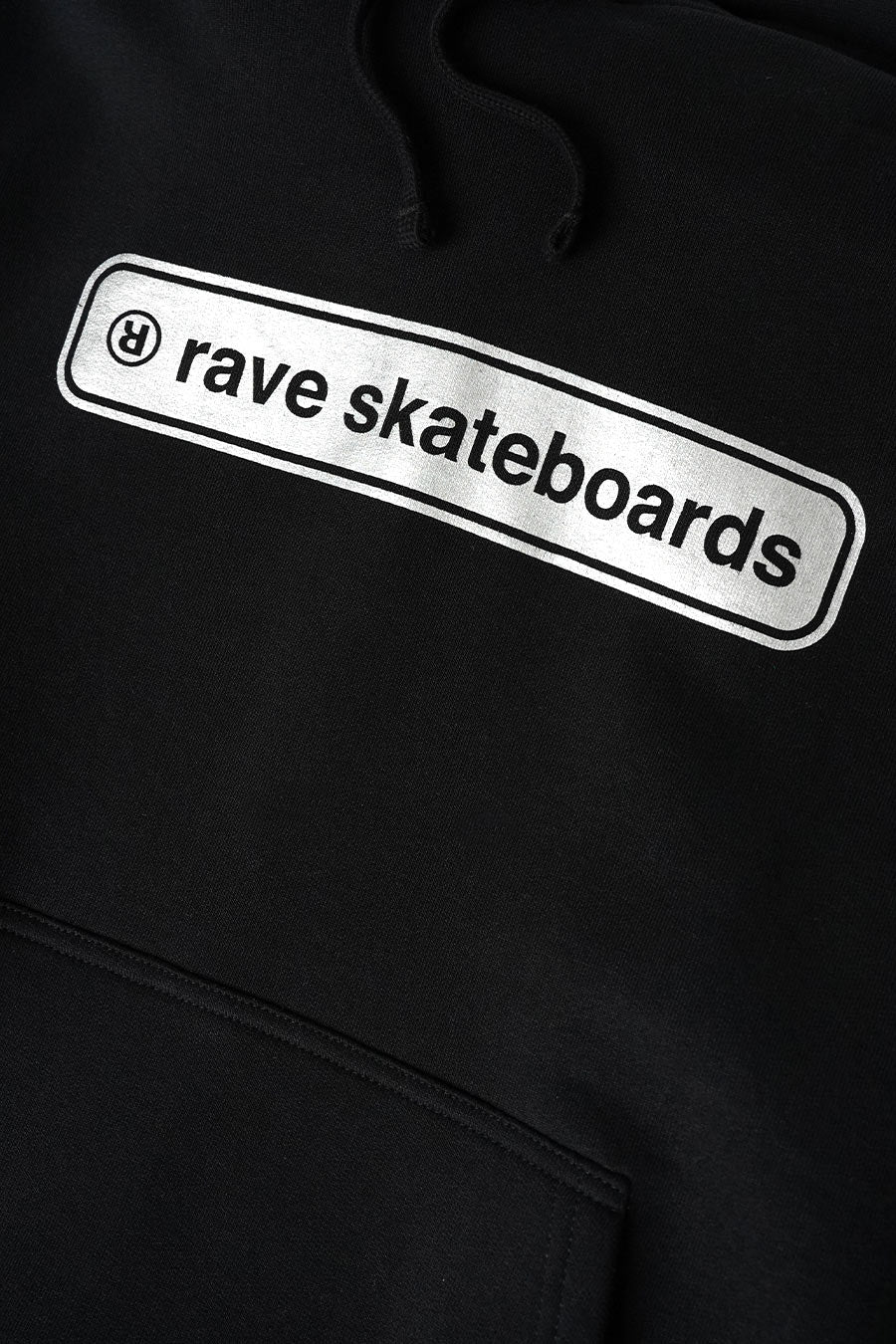 RAVE SKATEBOARDS - HOODIE CORE LOGO NOIR - LE LABO STORE