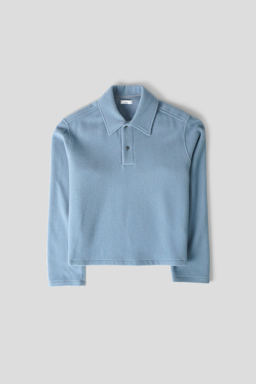 RIER - POLAIRE NATURAL FLEECE POLO BLEU CLAIR - LE LABO STORE