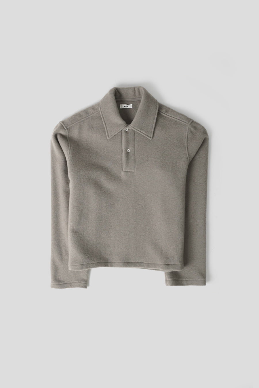 RIER - POLAIRE NATURAL FLEECE POLO GRISE - LE LABO STORE