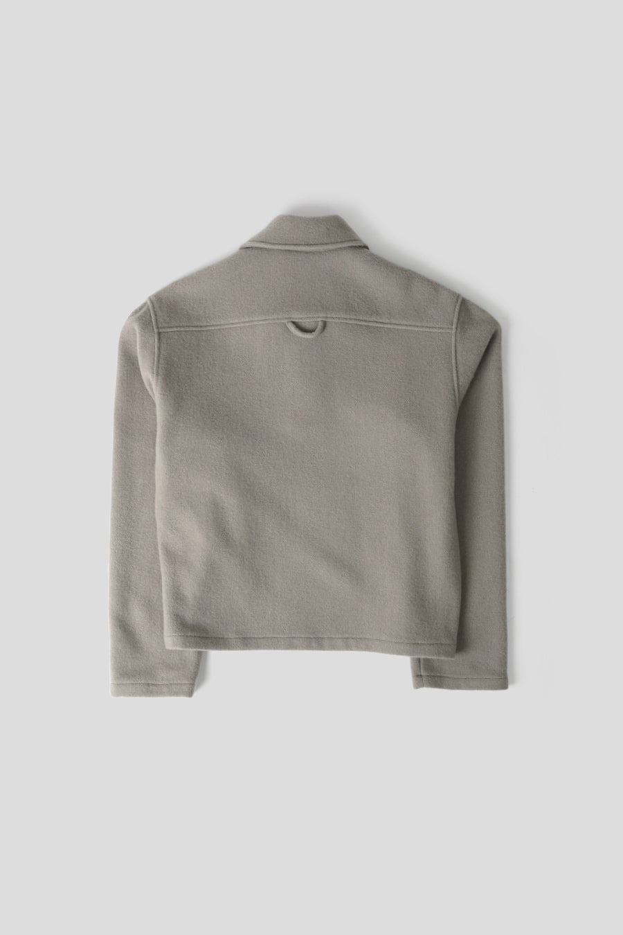 RIER - POLAIRE NATURAL FLEECE POLO GRISE - LE LABO STORE