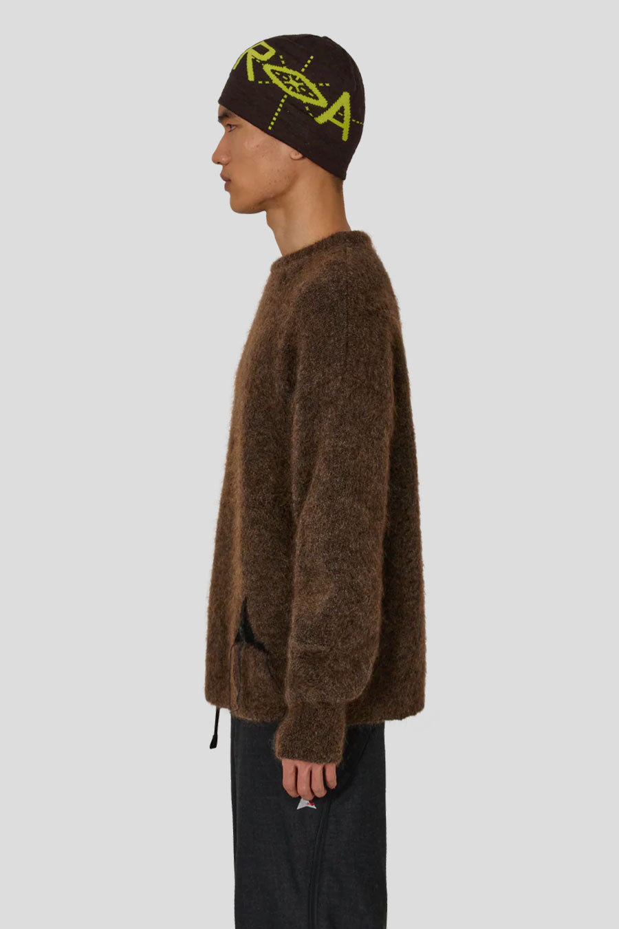 ROA HIKING - PULL MOHAIR DROPSTITCH MARRON - LE LABO STORE