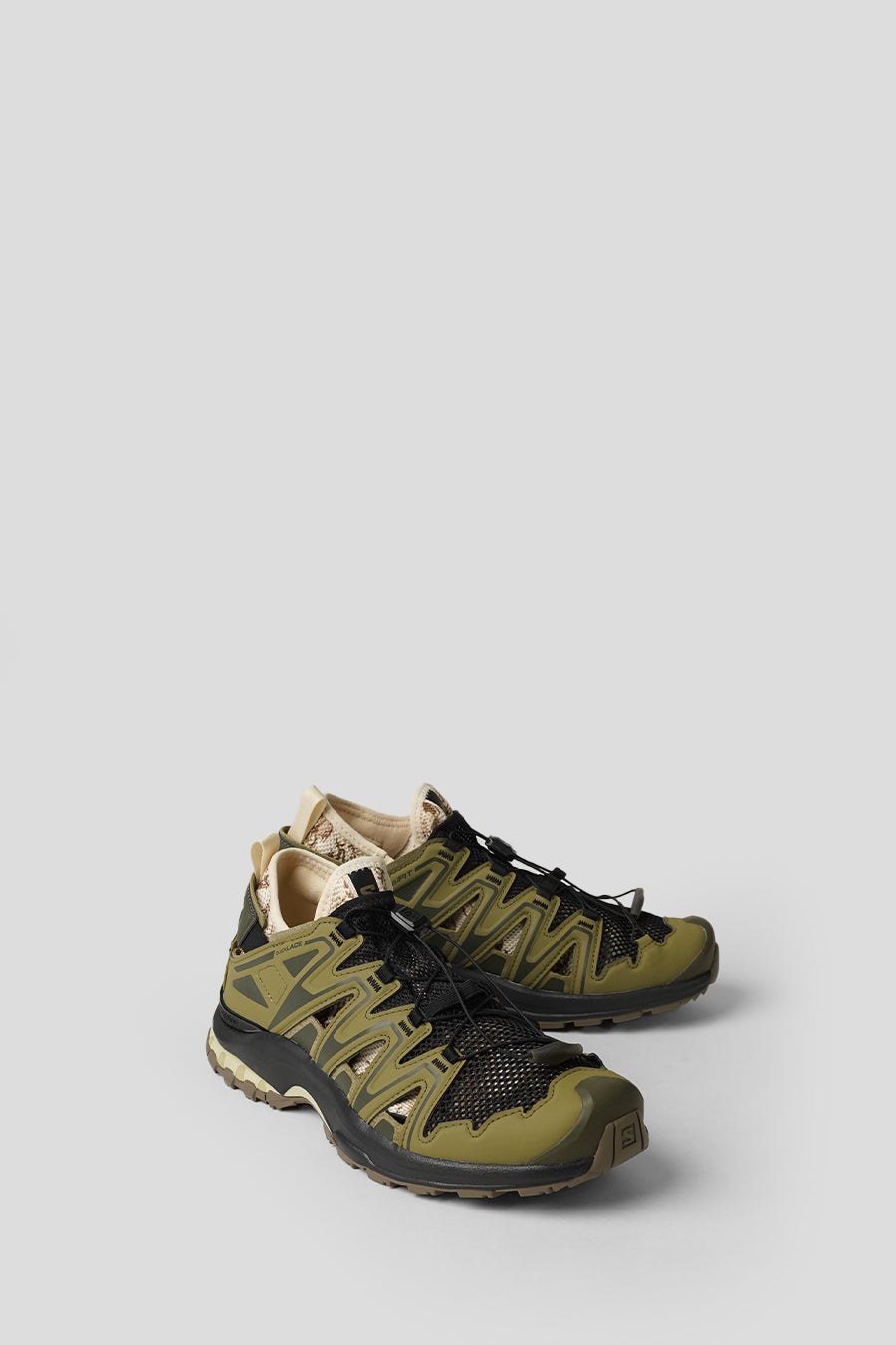 Salomon - SNEAKERS XA PRO 3D MODULAR BLACK, MARTINI OLIVE ET GRAPE LEAF - LE LABO STORE